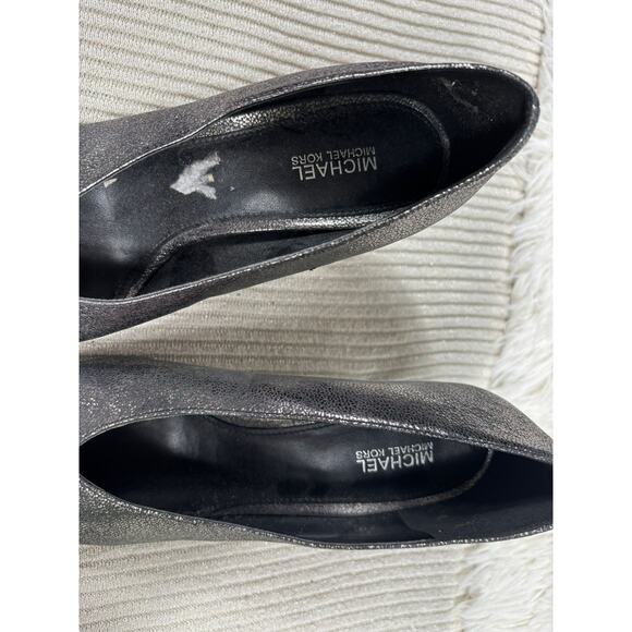 MICHAEL Michael Kors Pointy Pump Sparkle Metallic Shoes Womens Size 7.5M - Picture 4 of 8